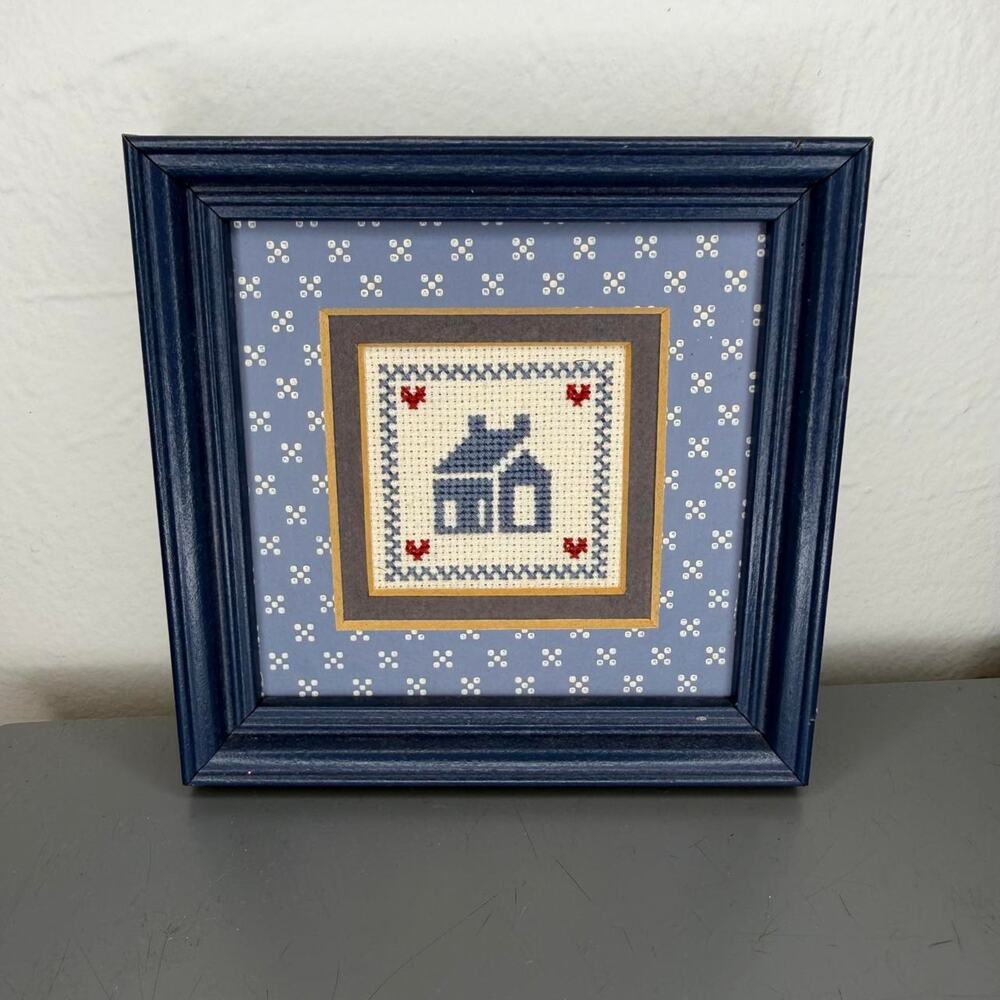 Mini cross stitch country church